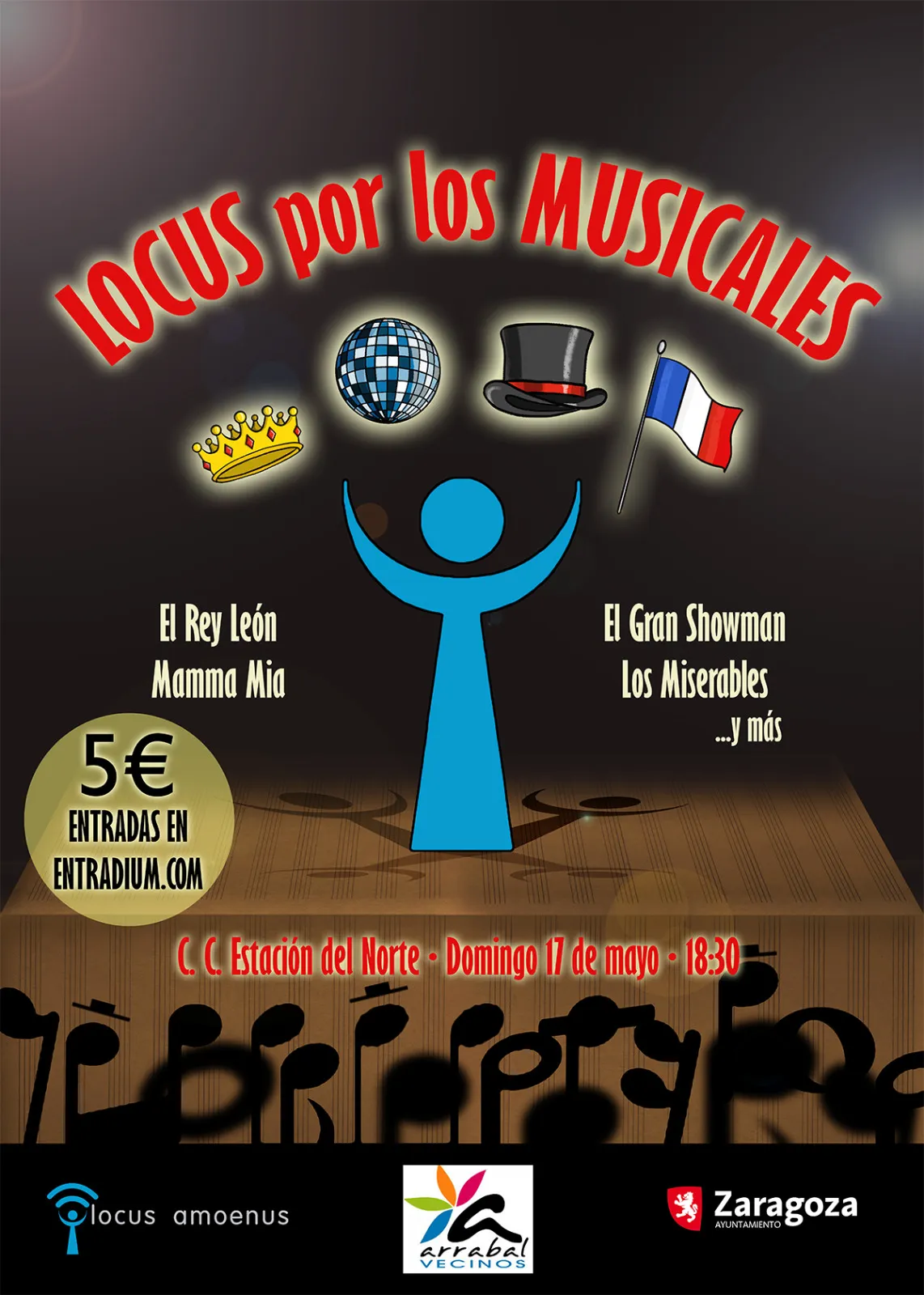 Cartel — Locus por los Musicales